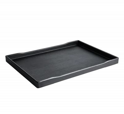 Taca ZEN z melaminy 38,1 x 28,8 x 2,5 cm czarna / VERLO