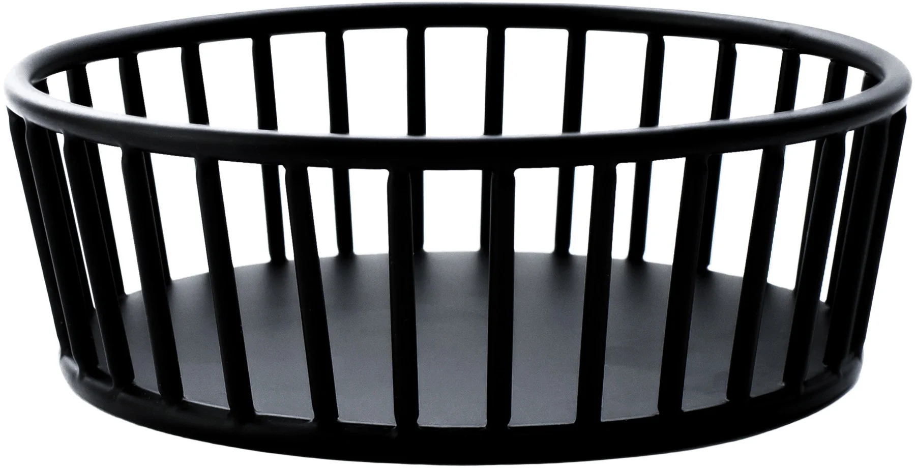 Koszyk stalowy okrągły 15 cm, czarny / VERLO