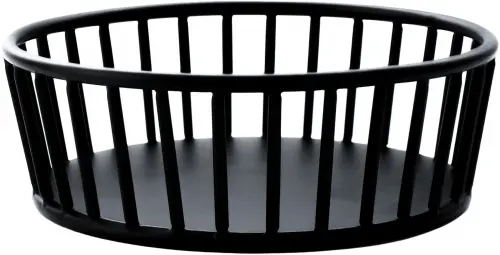 Koszyk stalowy okrągły 15 cm, czarny / VERLO