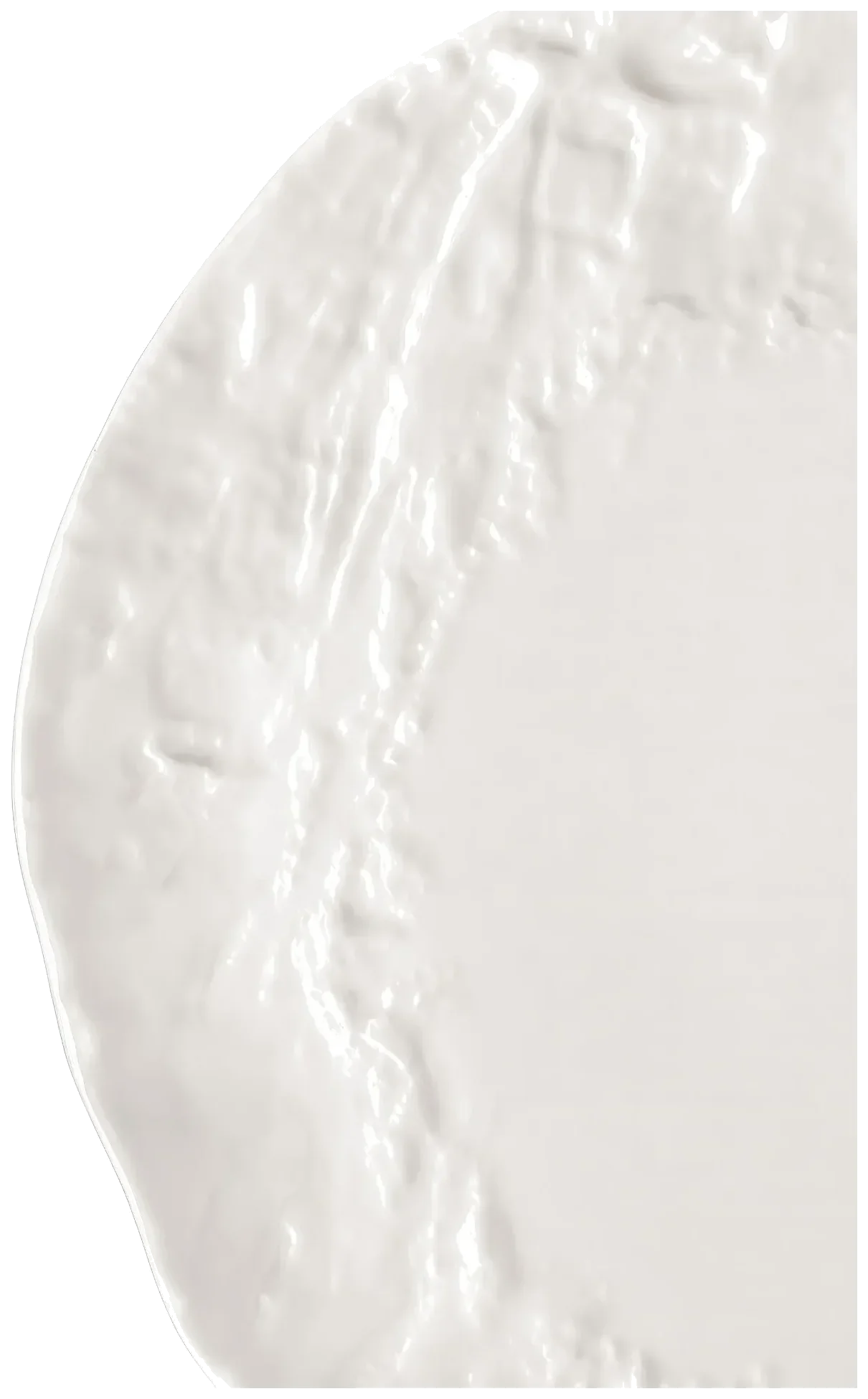 TRACE EDITION Talerz płaski 31 cm biały / VERLO