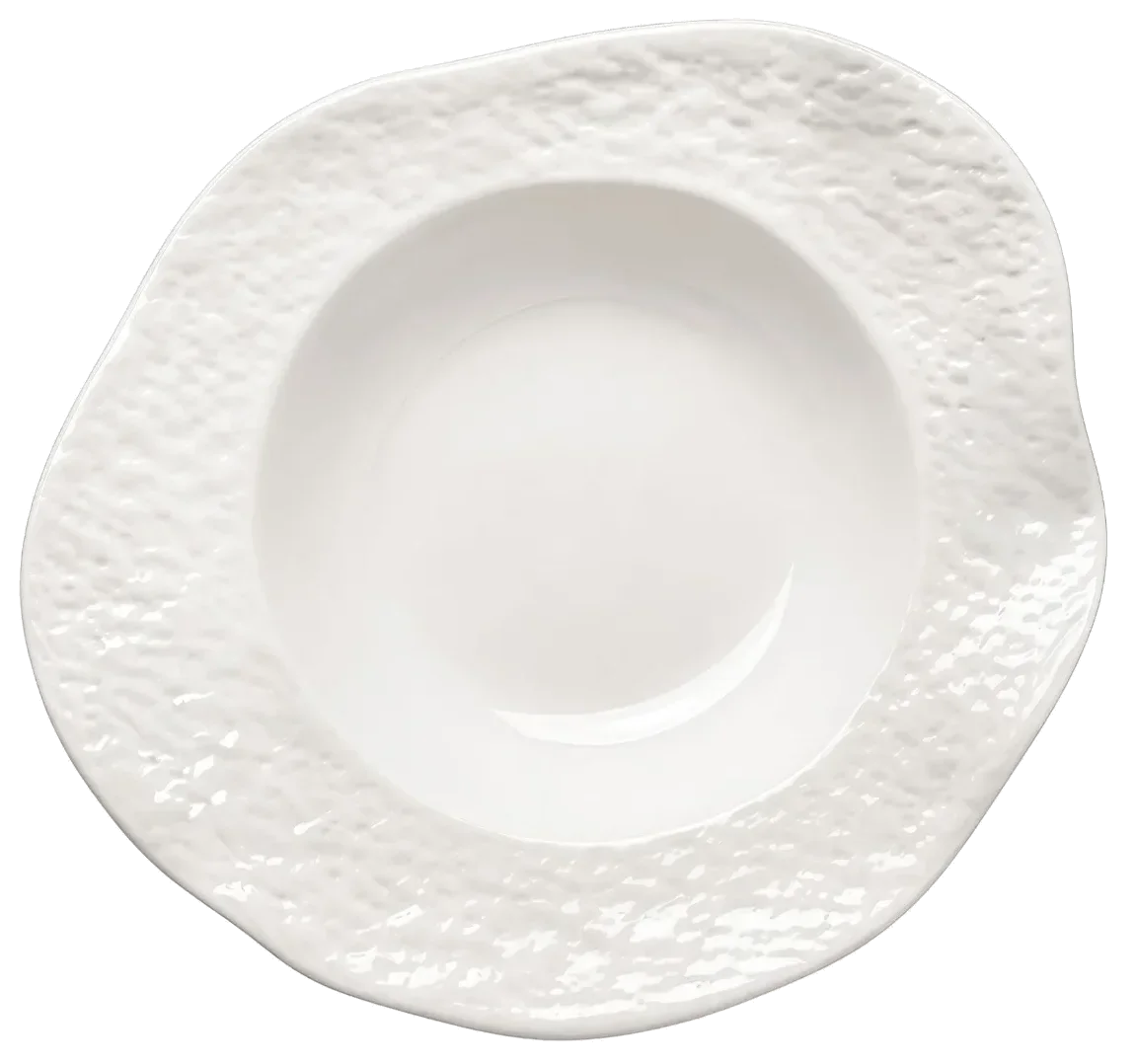 TRACE EDITION Talerz głęboki 325 ml biały / VERLO