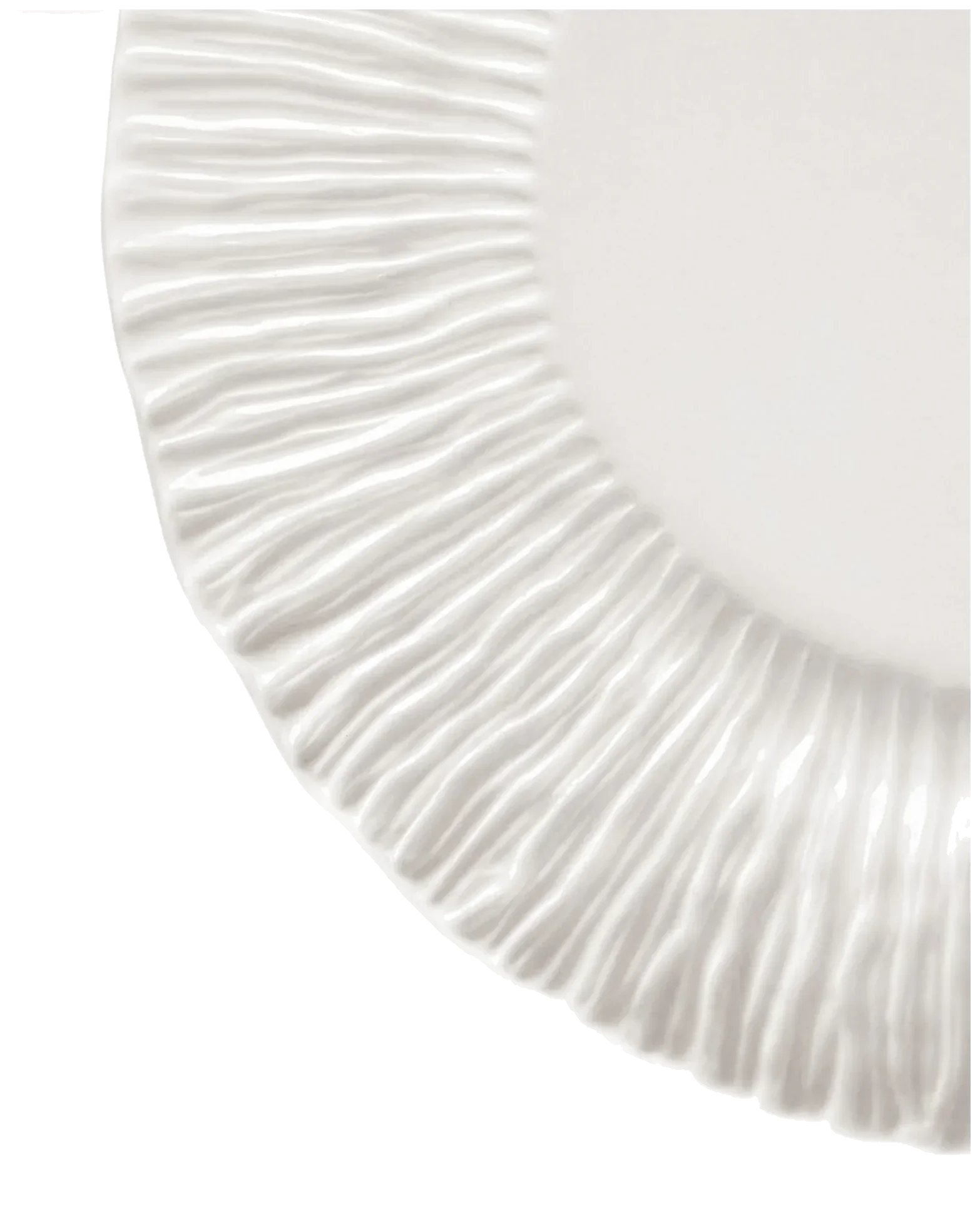TRACE EDITION Talerz płaski 31 cm biały / VERLO