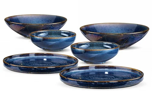 VERLO Zestaw obiadowy dla 2 osób DEEP BLUE