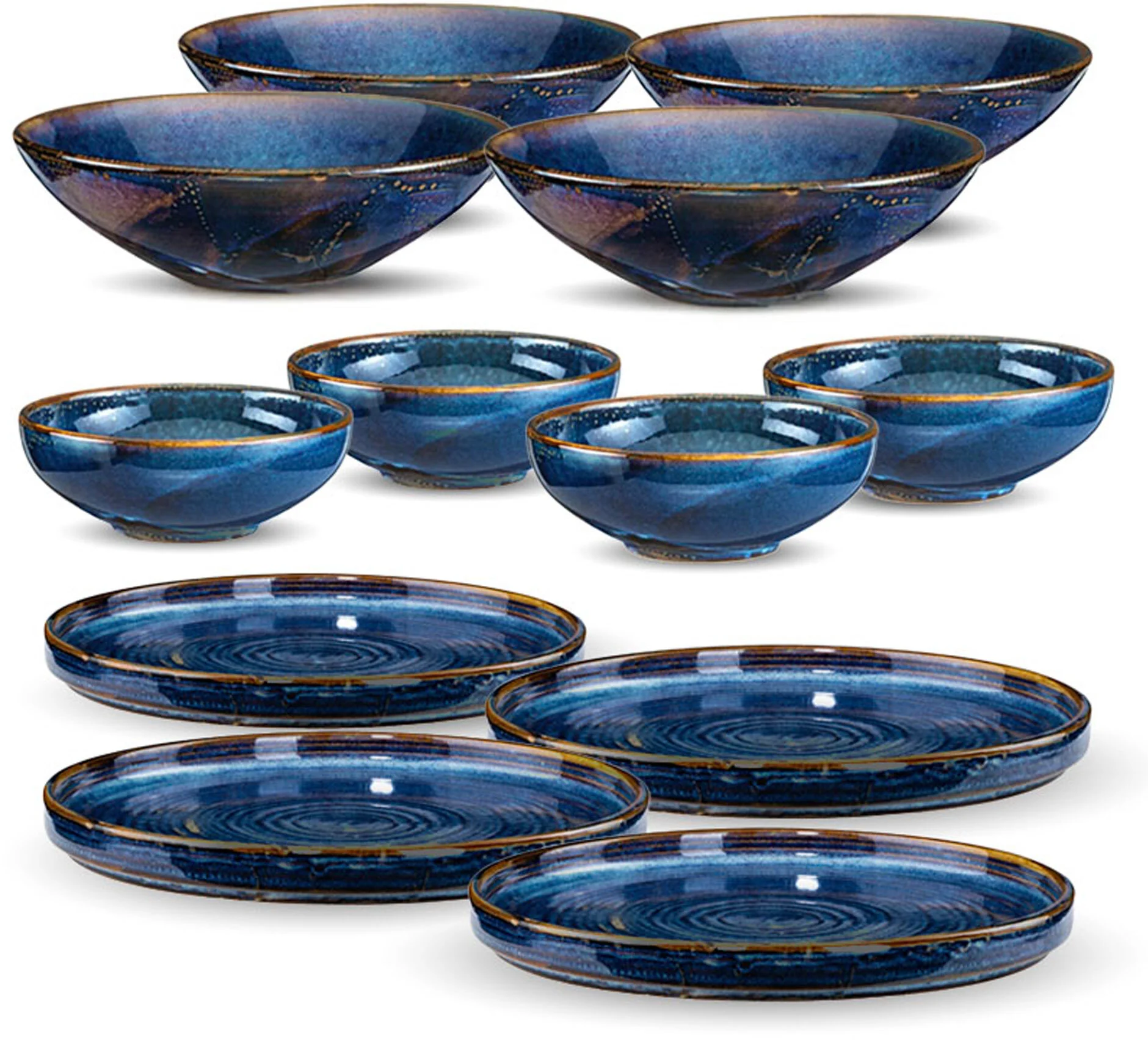 VERLO Zestaw obiadowy dla 4 osób DEEP BLUE