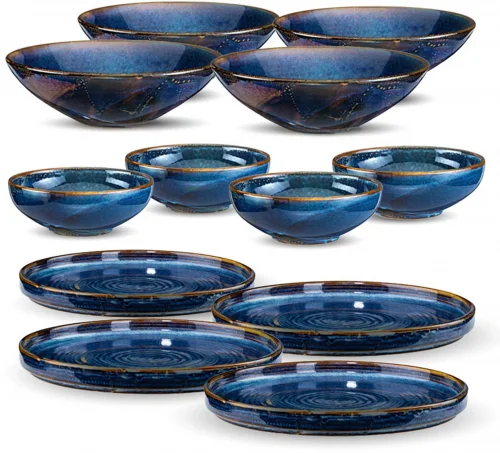 VERLO Zestaw obiadowy dla 4 osób DEEP BLUE