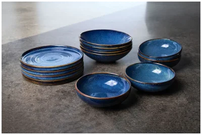 VERLO Zestaw obiadowy dla 4 osób DEEP BLUE