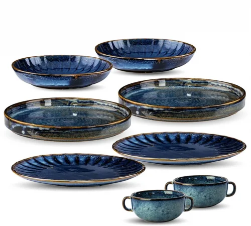 VERLO Zestaw premium obiadowy DEEP BLUE