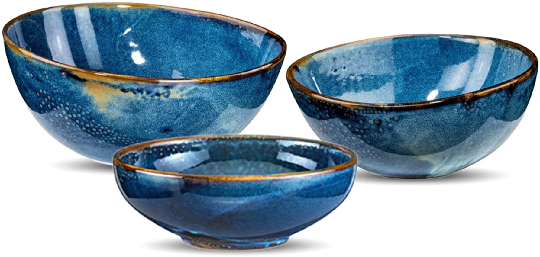 VERLO Zestaw misek podstawowy DEEP BLUE