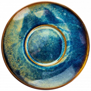 DEEP BLUE Spodek do filiżanki do espresso, 13 cm / VERLO