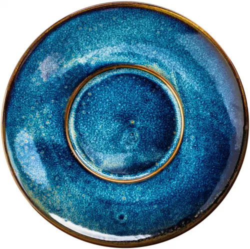 DEEP BLUE Spodek do filiżanki do kawy i bulionówki / VERLO