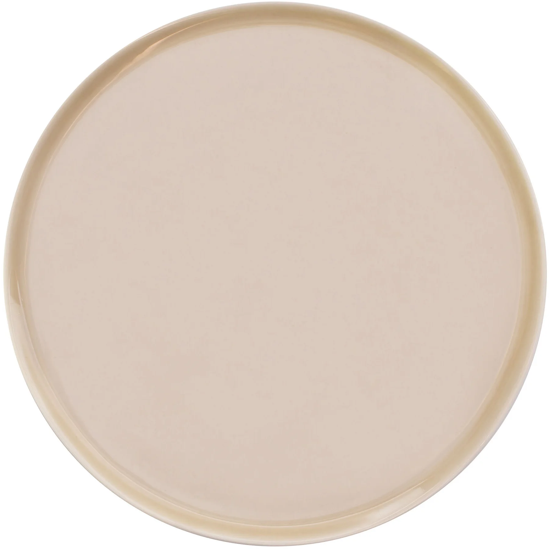 ETER Talerz płaski okrągły 12 cm, beżowy / VERLO