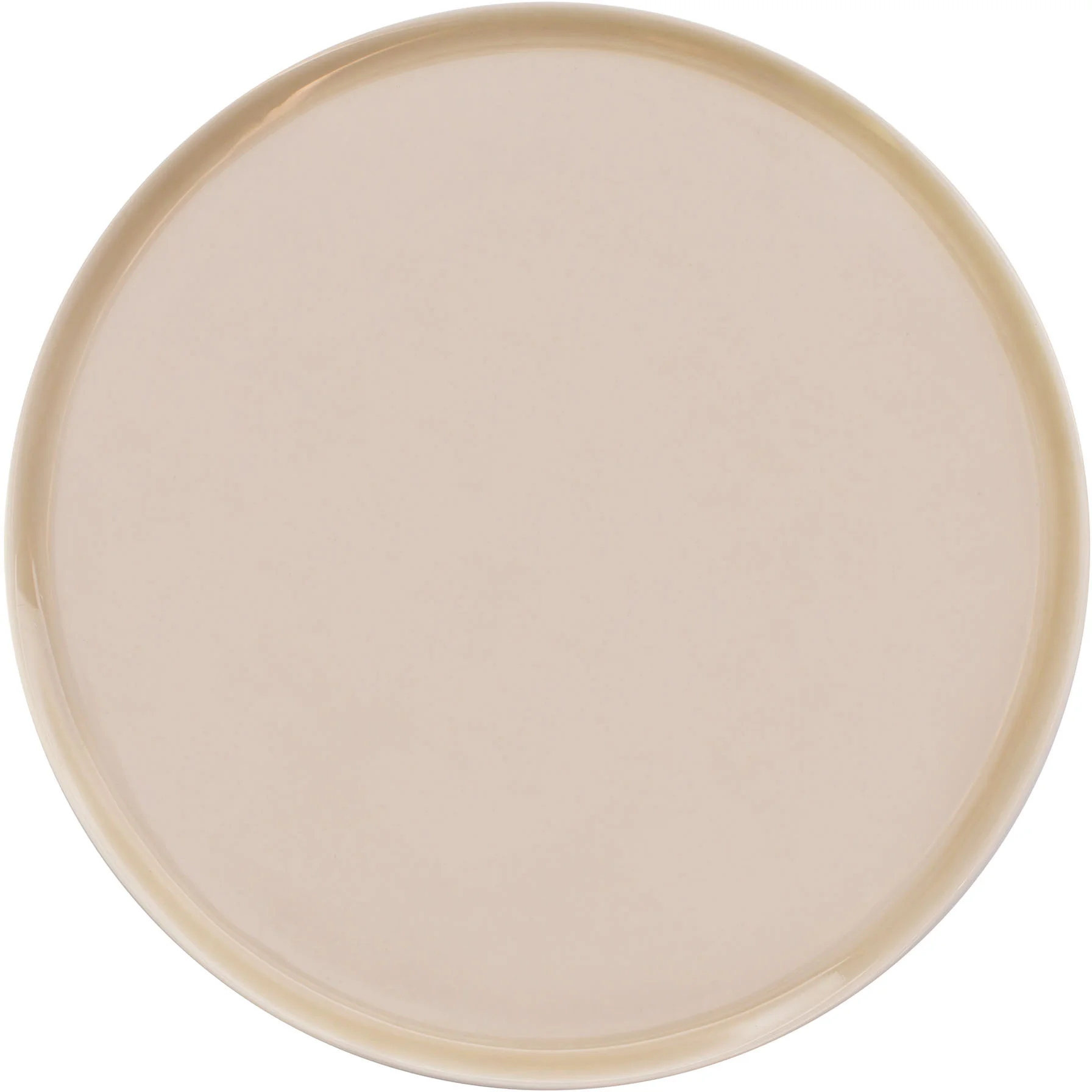 ETER Talerz płaski okrągły 20 cm, beżowy / VERLO