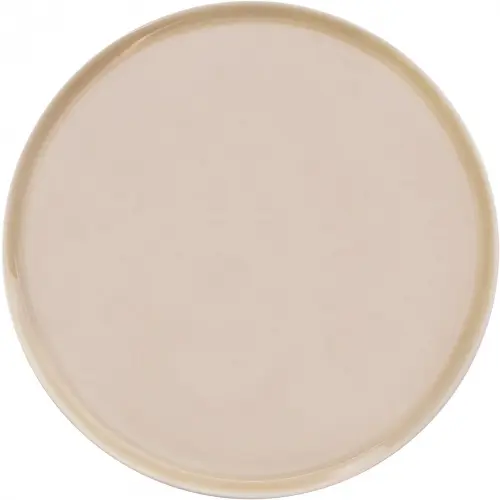 ETER Talerz płaski okrągły 20 cm, beżowy / VERLO