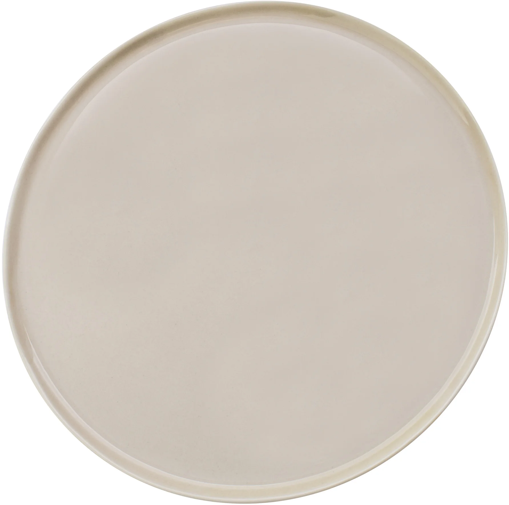ETER Talerz płaski okrągły 25 cm, beżowy / VERLO