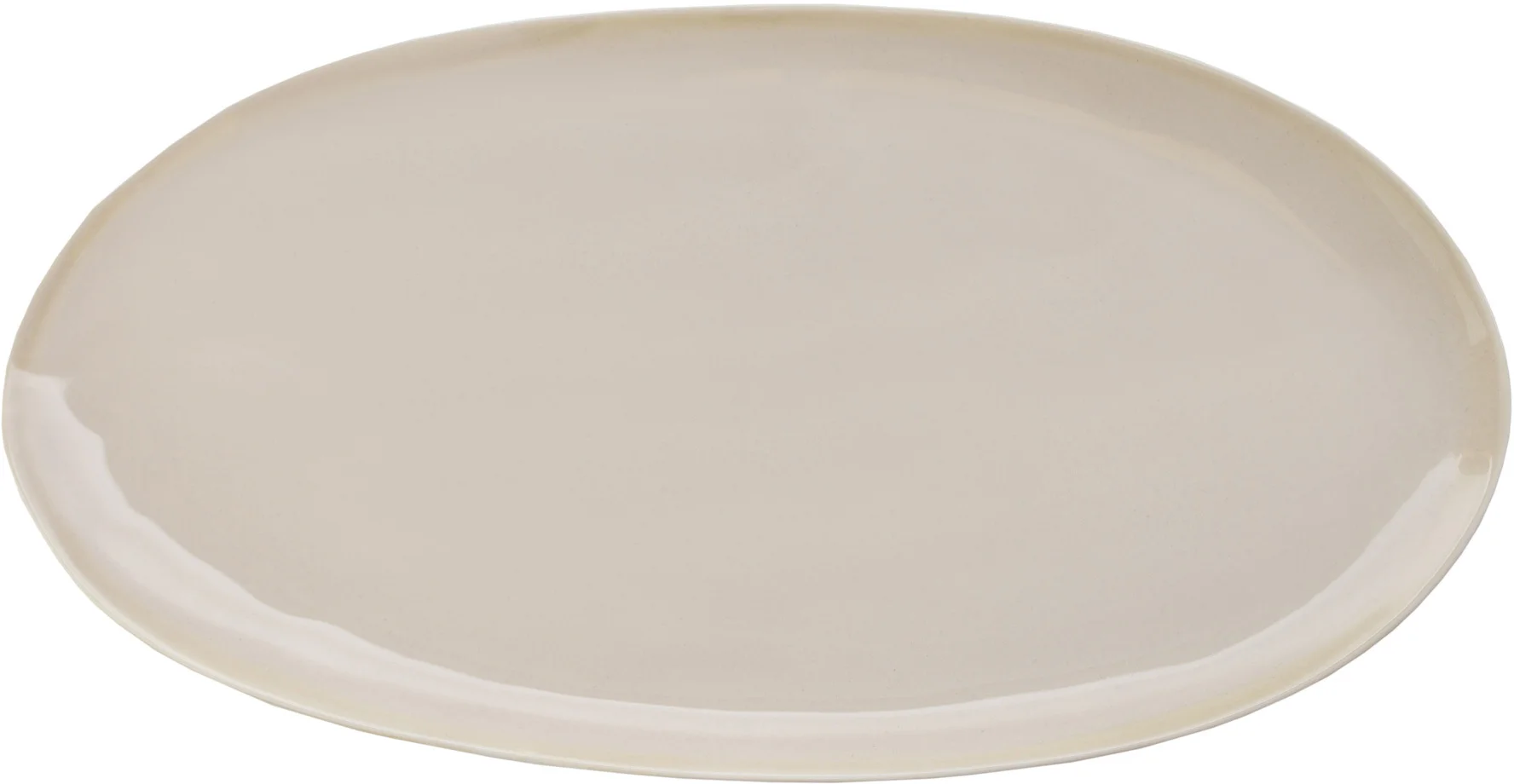 ETER Talerz owalny 43x22,5 cm, beżowy / VERLO