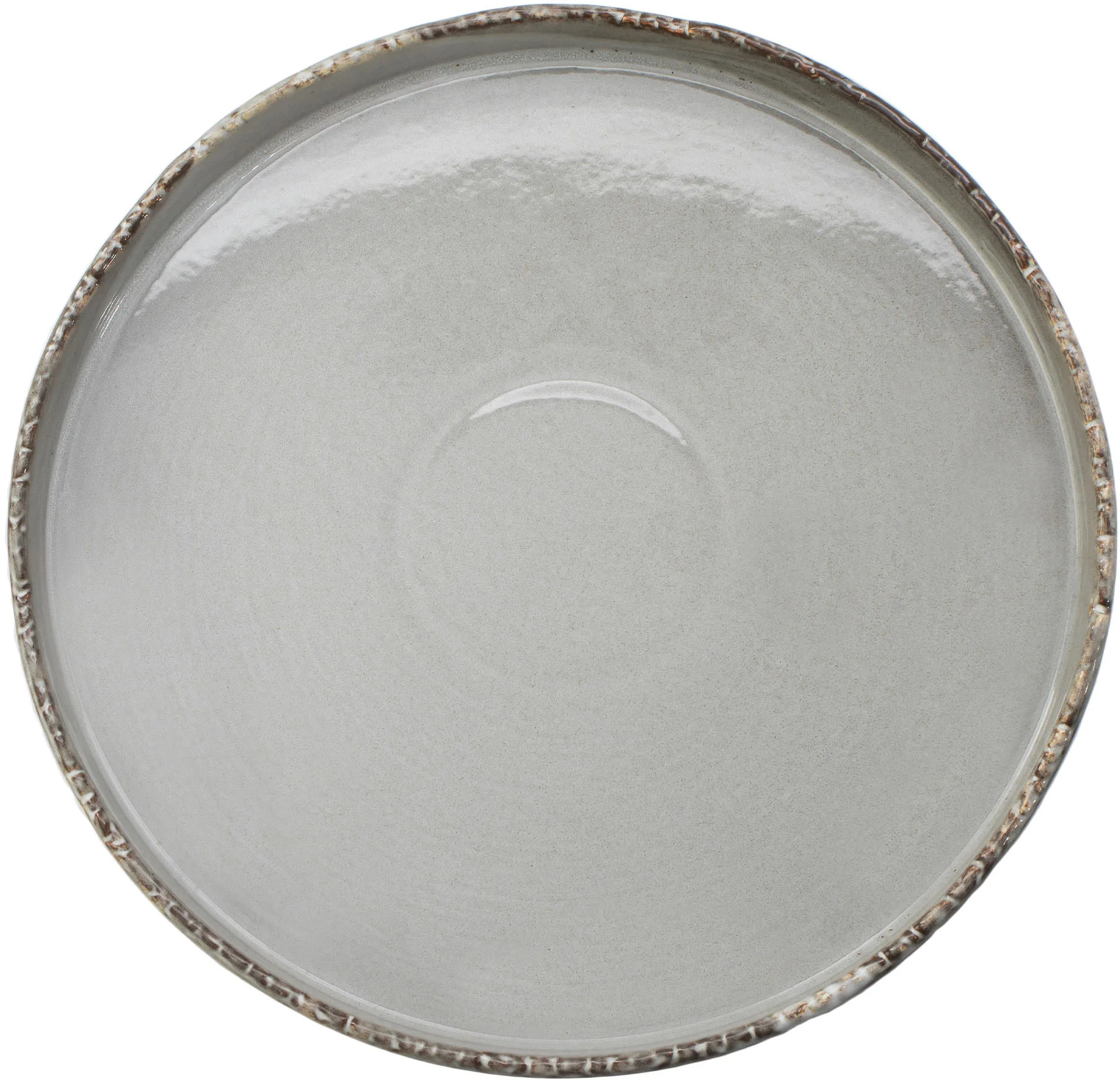 WIKLE SAMTO Talerz okrągły płaski 28 cm szary / VERLO