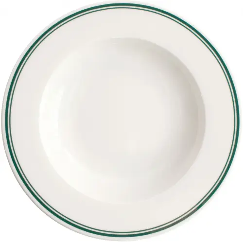 VERLO Talerz głęboki FORTE VIRA zielone paski 26 cm