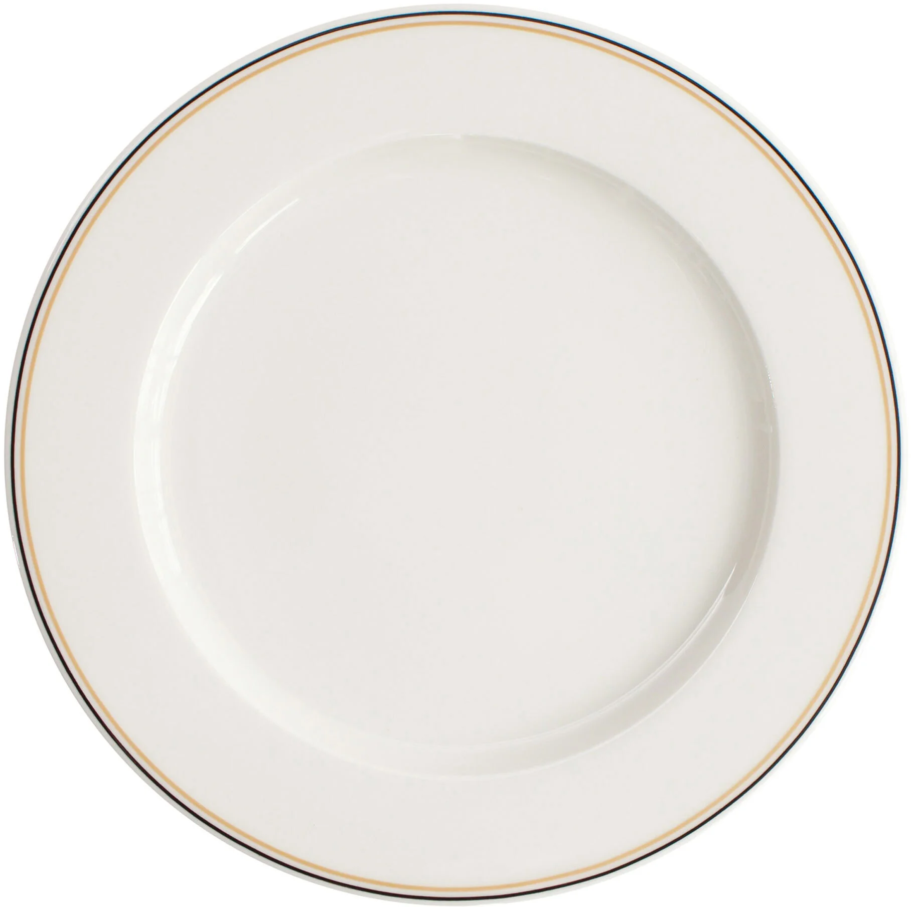 VERLO Talerz płaski FORTE LINO czarno-beżowe paski 27 cm