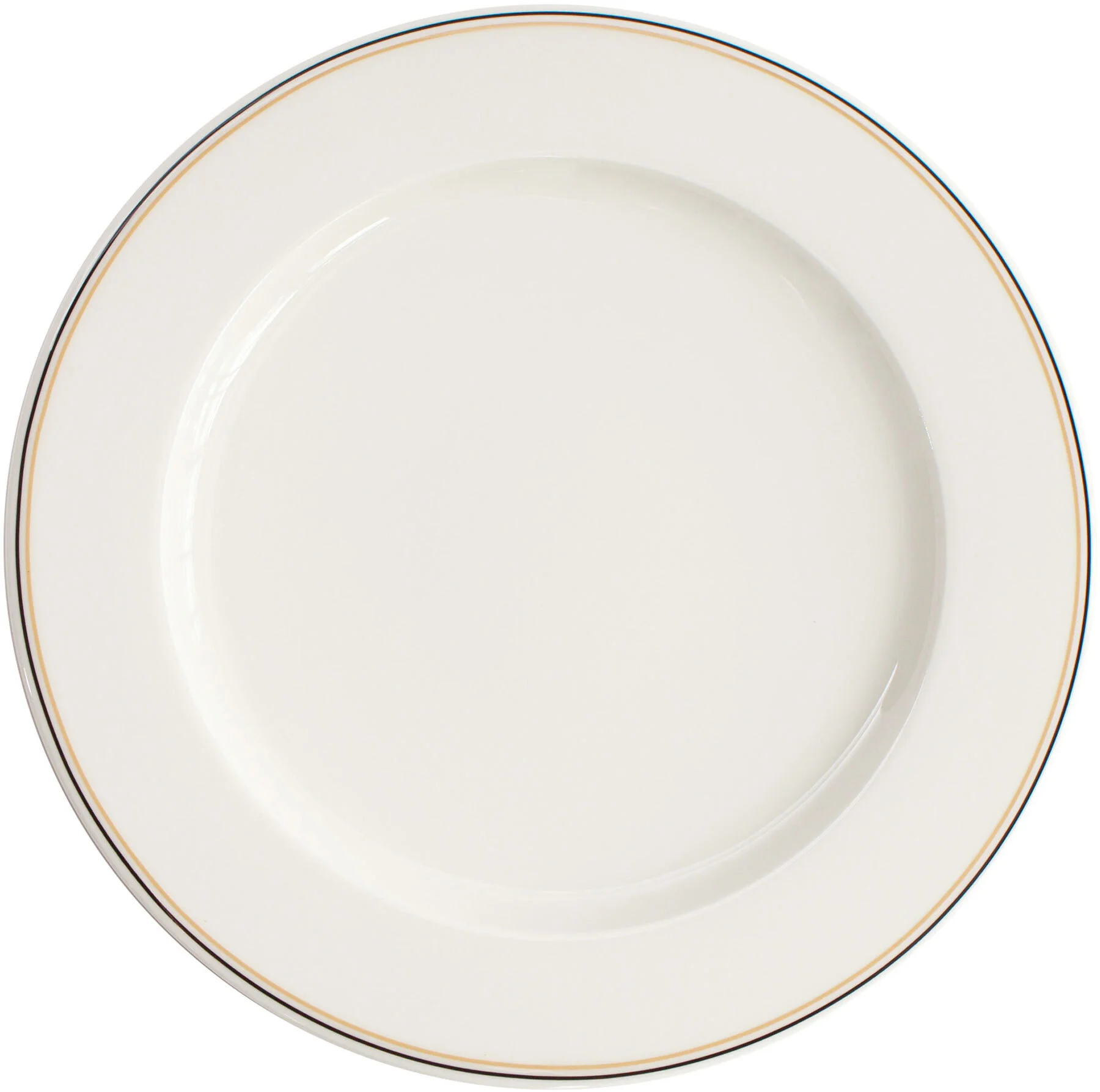 VERLO Talerz płaski FORTE LINO czarno-beżowe paski 29 cm