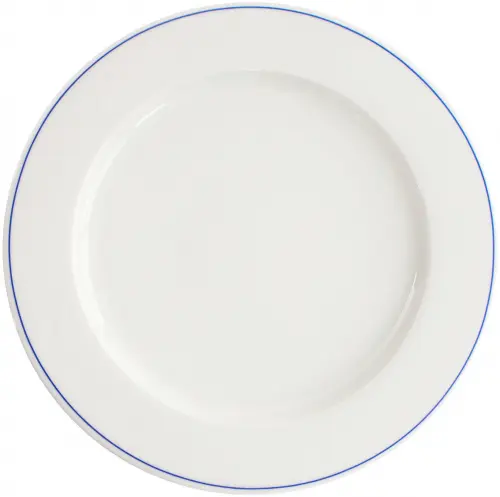 VERLO Talerz płaski FORTE MIZU I niebieskie paski 29 cm