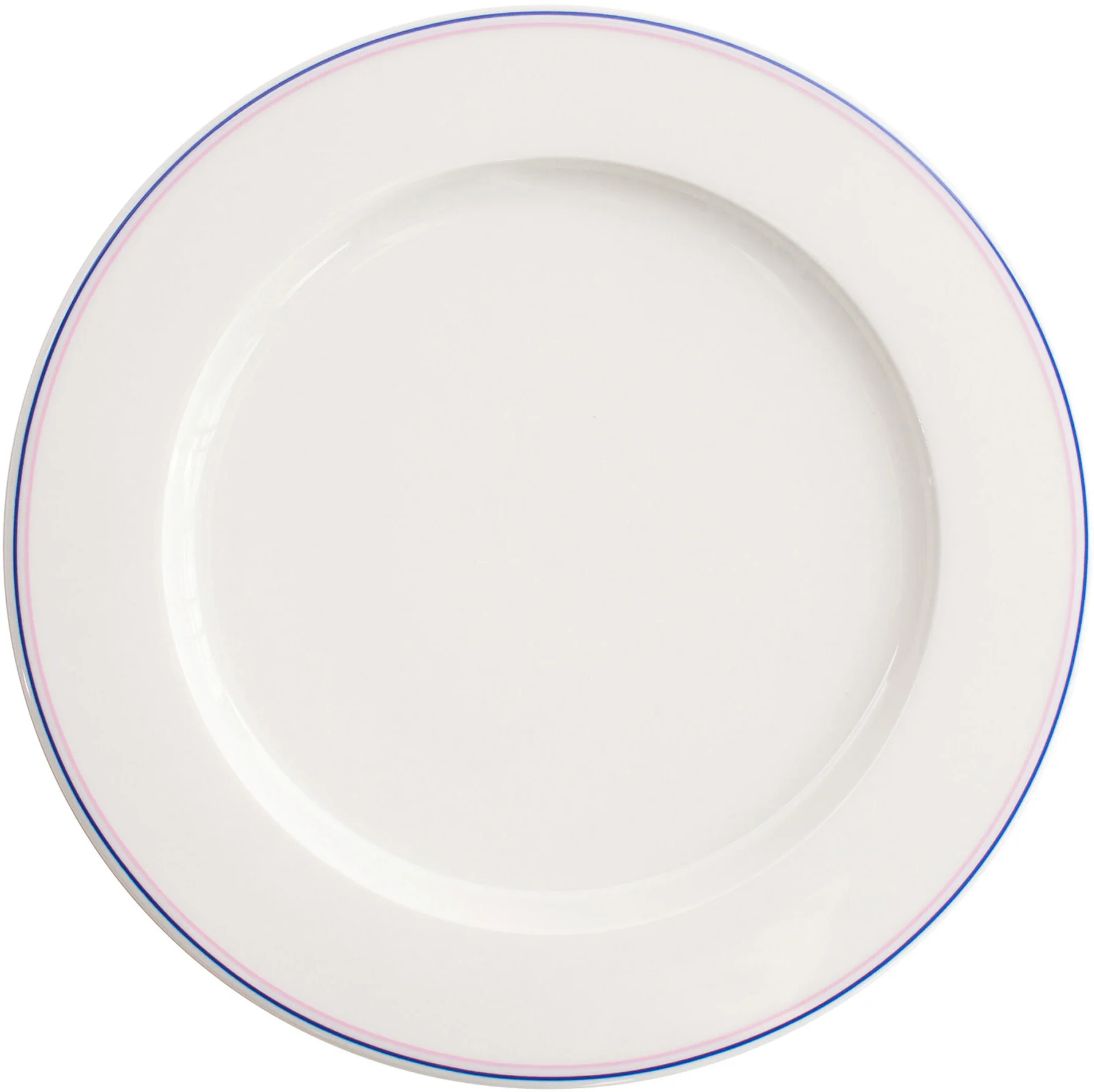 VERLO Talerz płaski FORTE MIZU II niebiesko-różowe paski 27 cm 