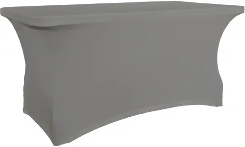 Pokrowiec na stół prostokątny 152,4 cm szary / VERLO