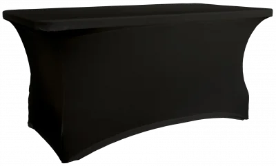 Pokrowiec na stół prostokątny 152,4 cm czarny / VERLO