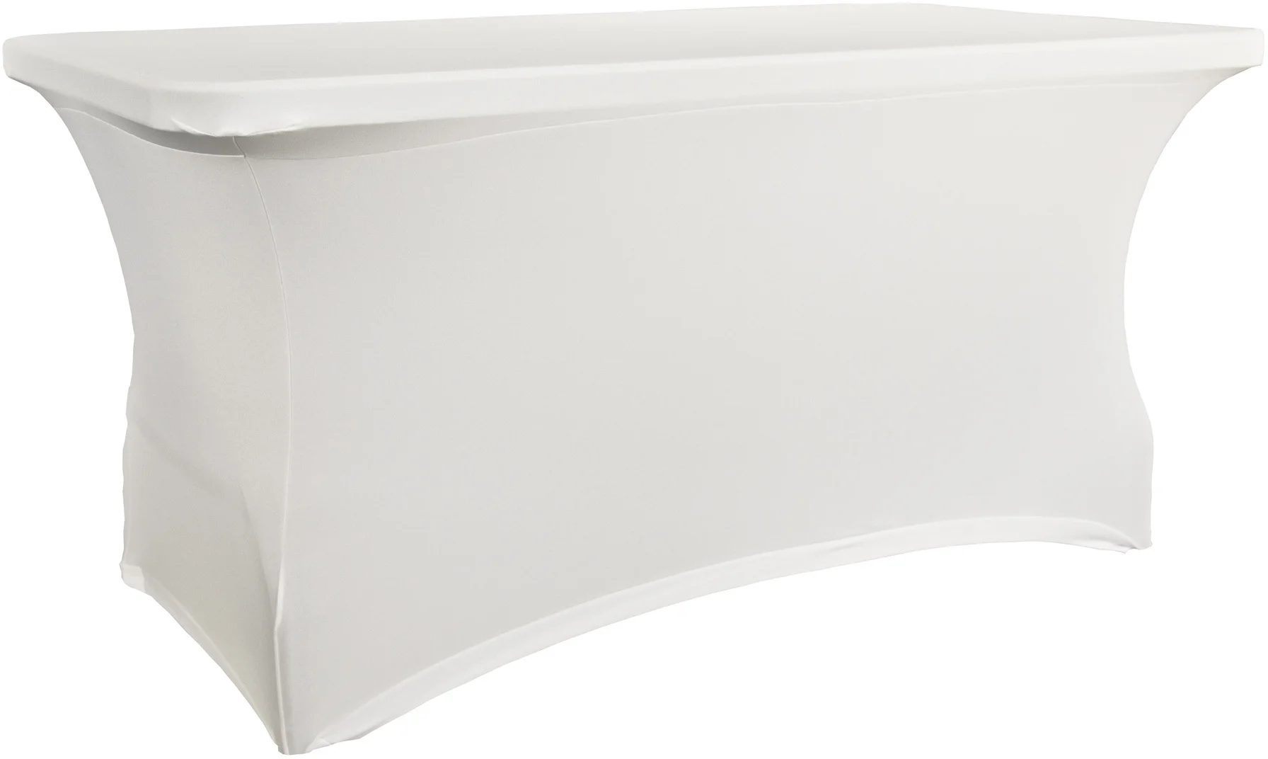 Pokrowiec na stół prostokątny 152,4 cm biały / VERLO
