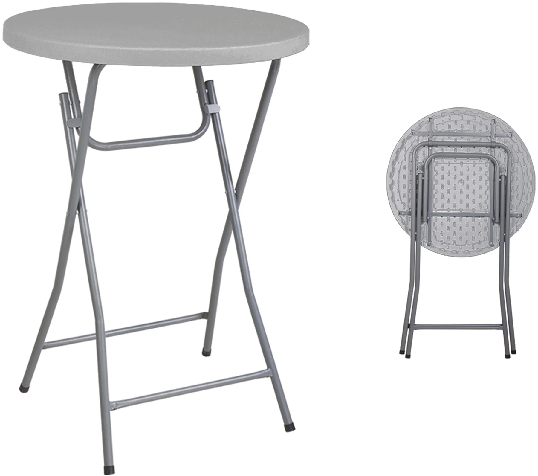 Stół koktajlowy szary 81,3 cm / VERLO