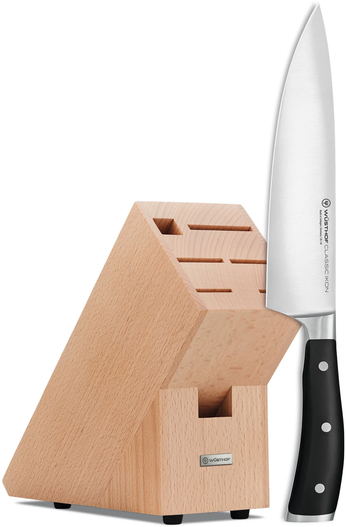 CLASSIC ICON 2 in 1 - Blok jasny + noż 20 cm /WÜSTHOF