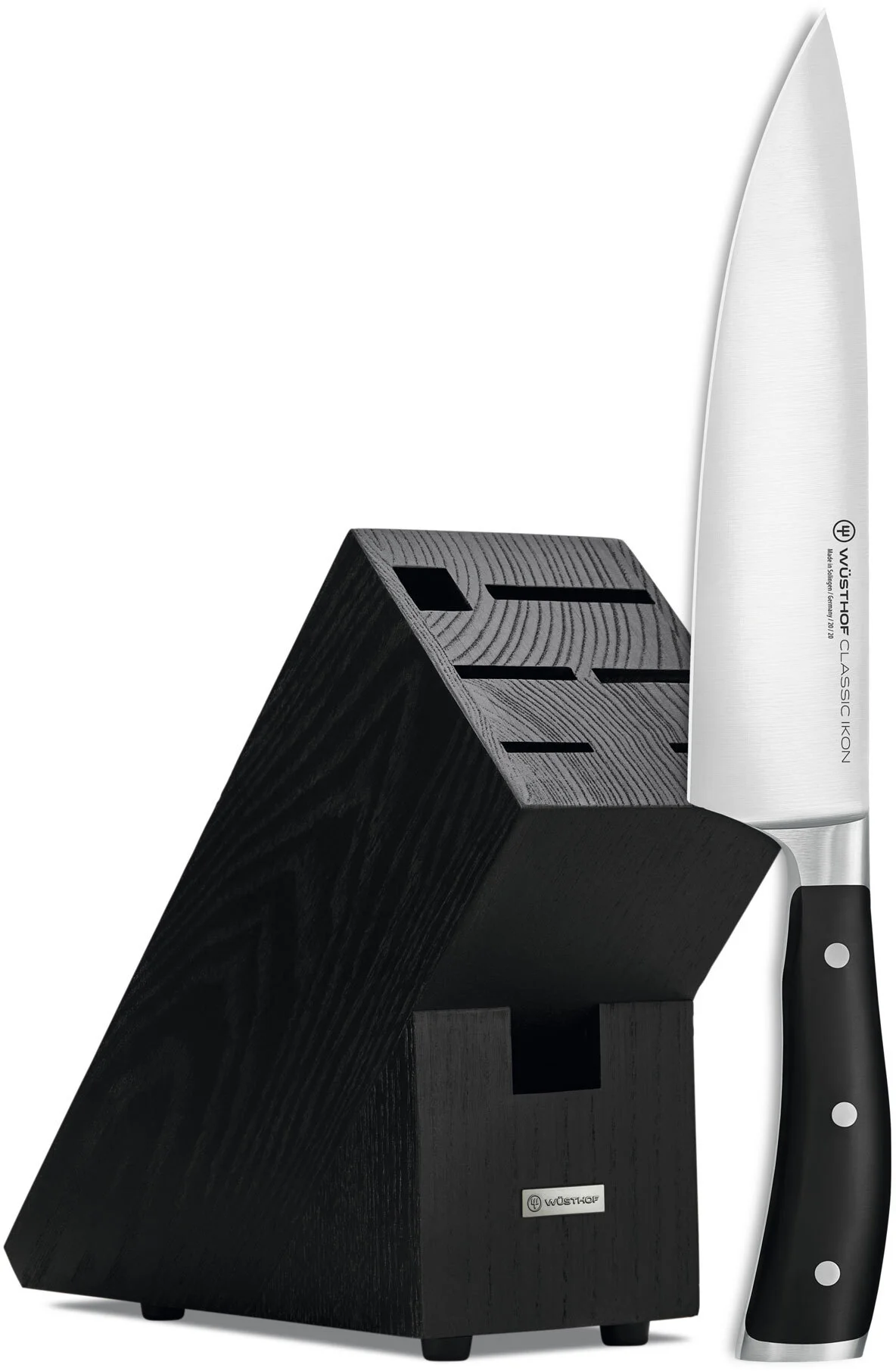 CLASSIC ICON 2 in 1 - Blok ciemny + noż 20 cm / WÜSTHOF