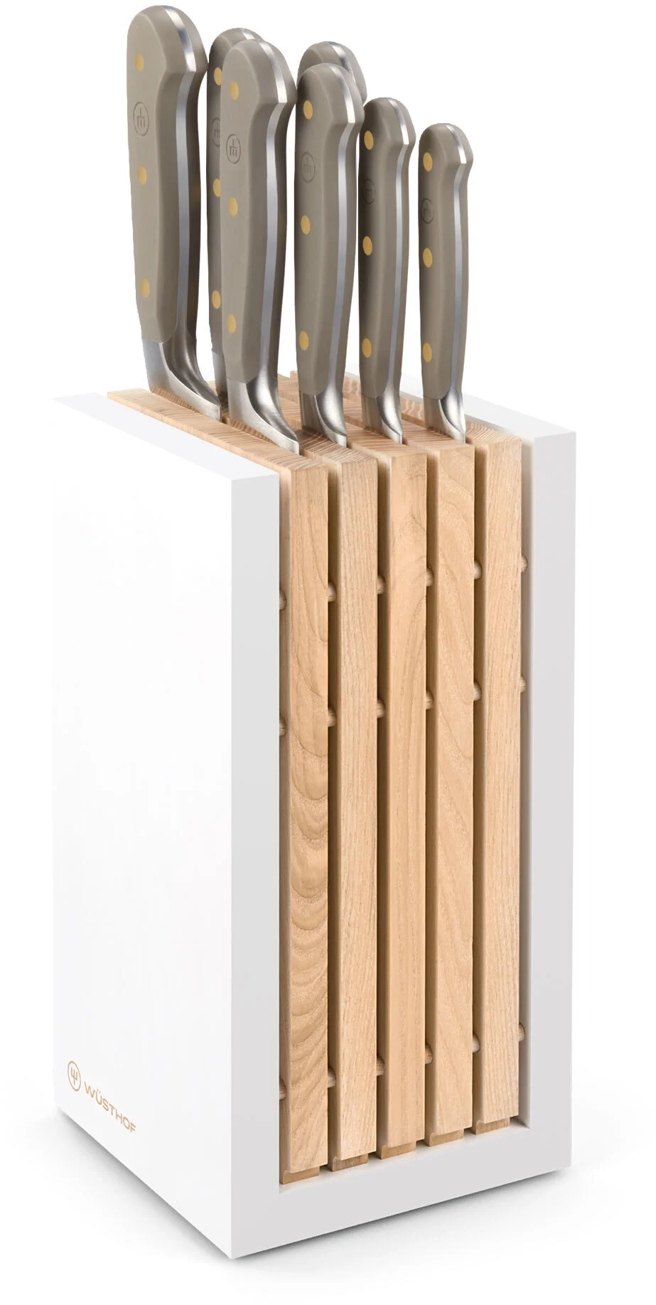 CLASSIC COLOUR Blok noży z 7 elementami khaki / WÜSTHOF