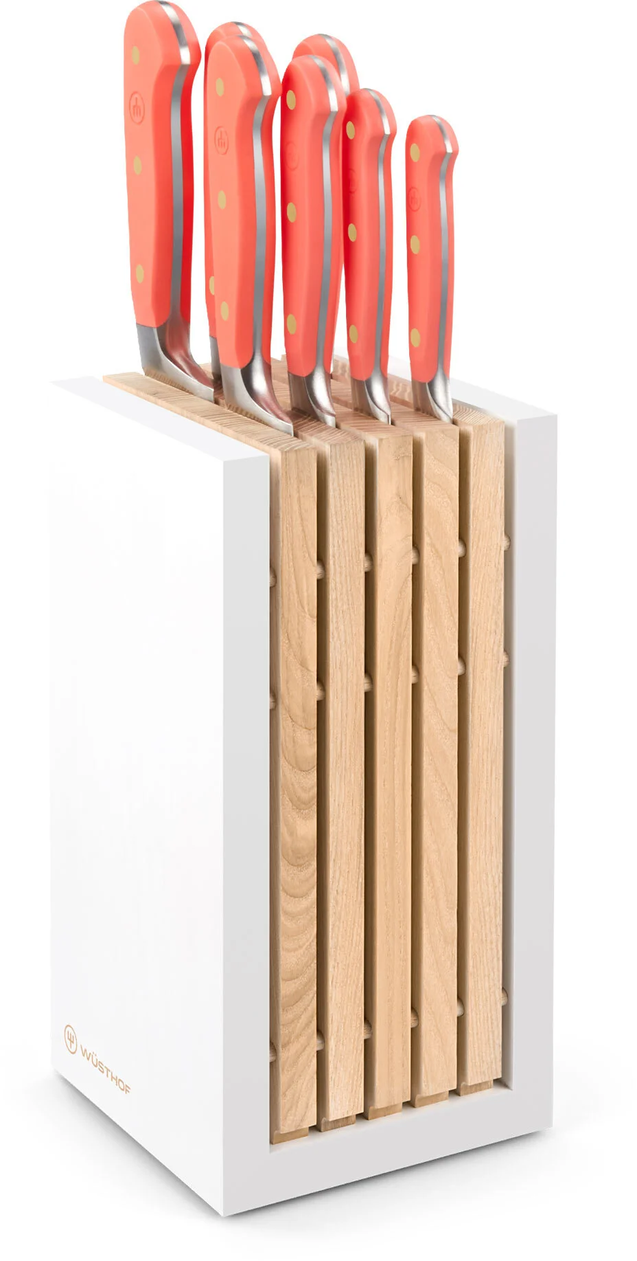 CLASSIC COLOUR Blok noży z 7 elementami brzoskwiniowy / WÜSTHOF