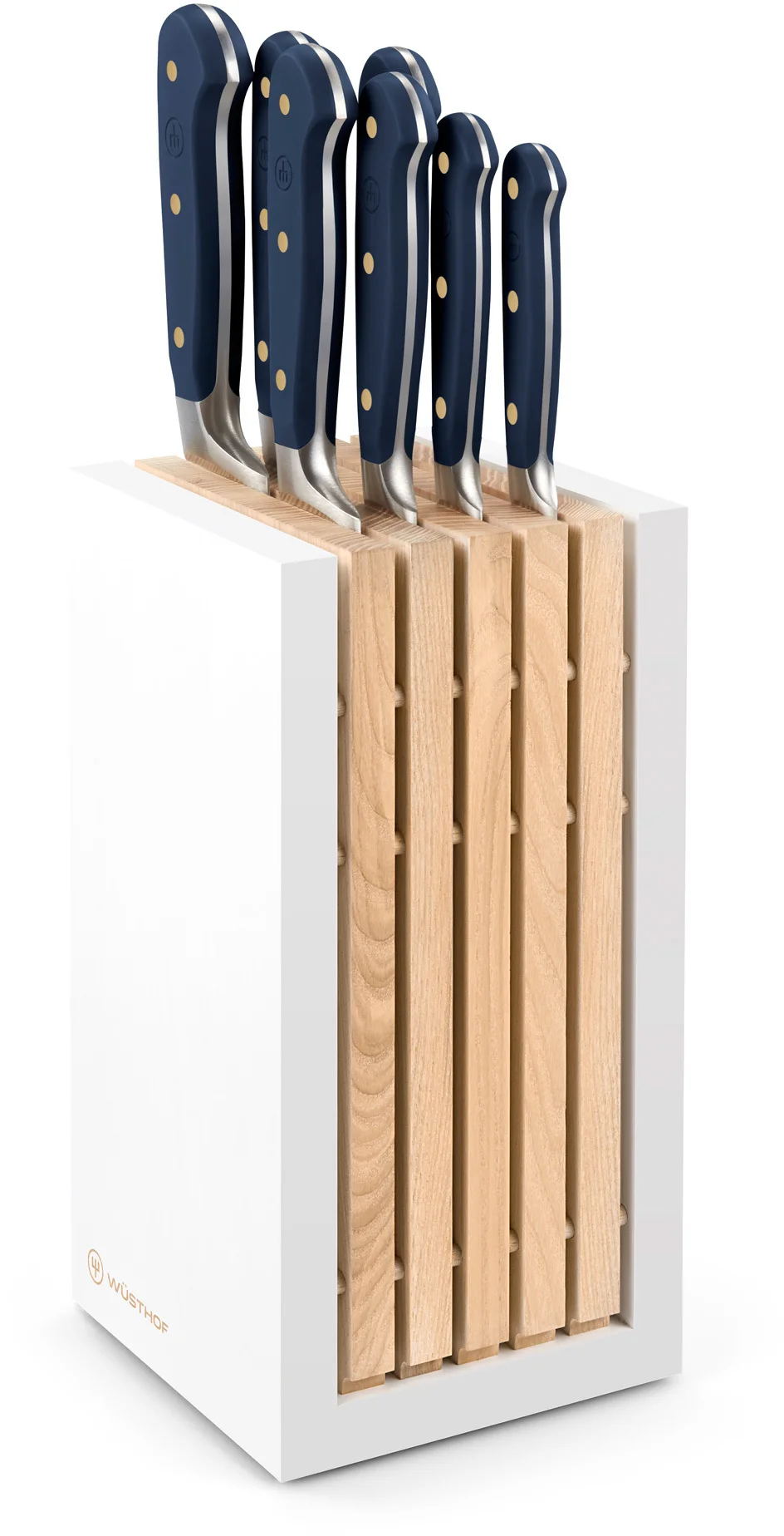 CLASSIC COLOUR Blok noży z 7 elementami granatowy / WÜSTHOF