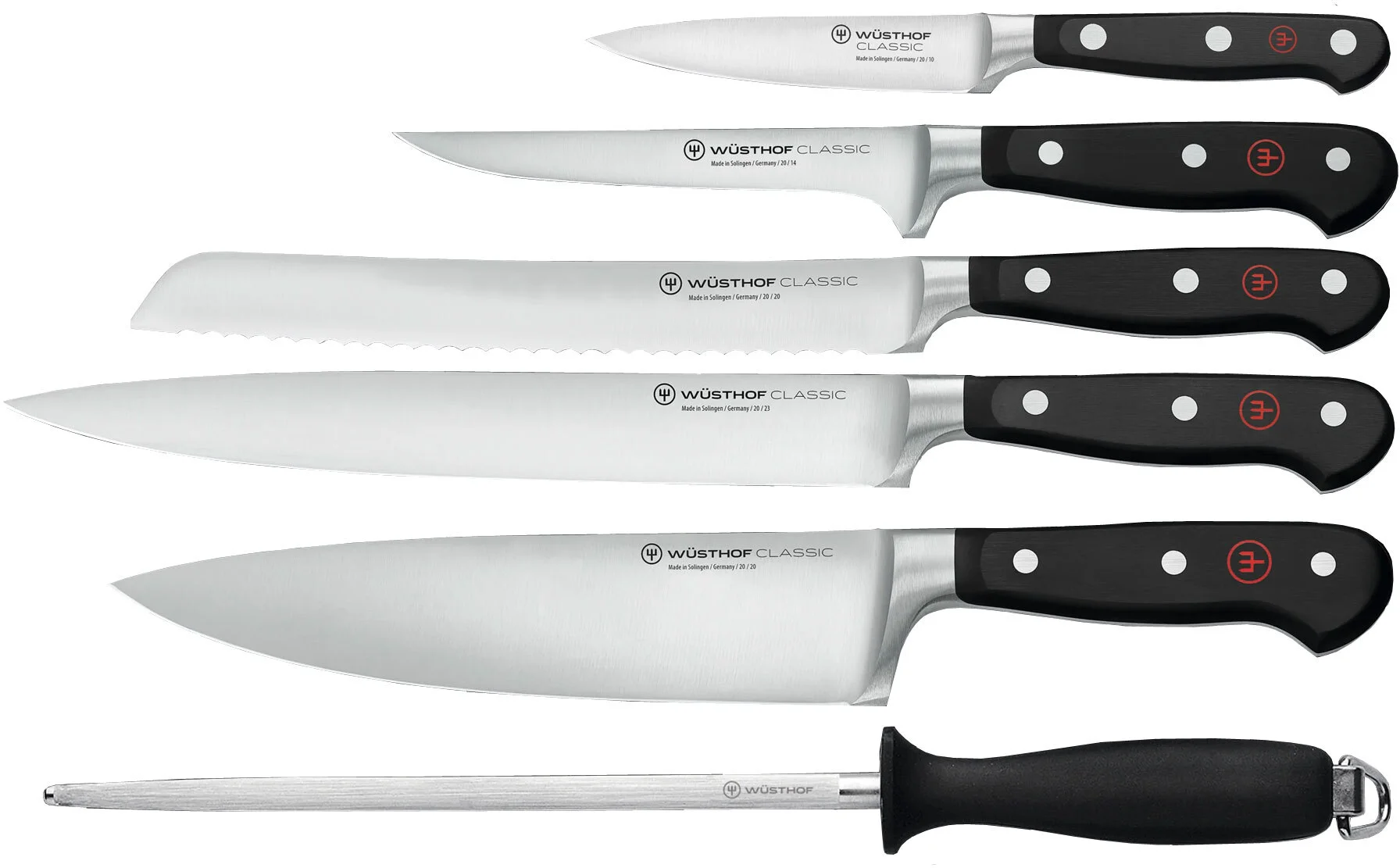 CLASSIC Zestaw noży 6 elementów / WÜSTHOF