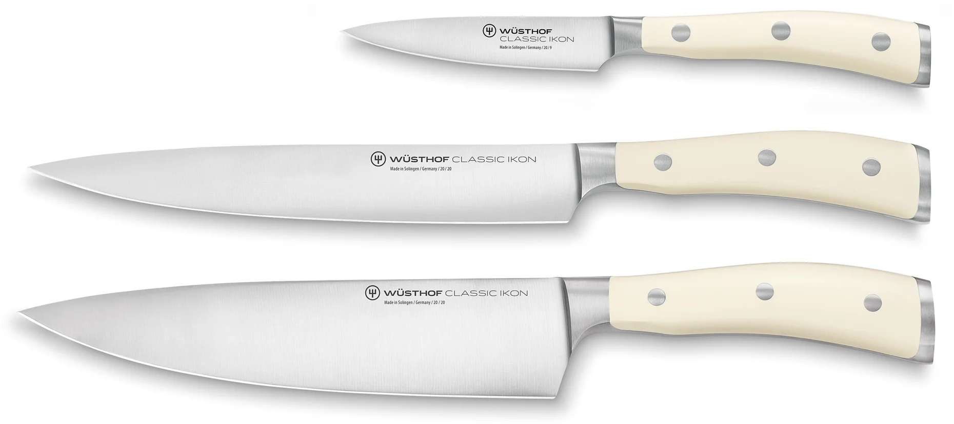 CLASSIC IKON CREME Zestaw 3 noży / WÜSTHOF