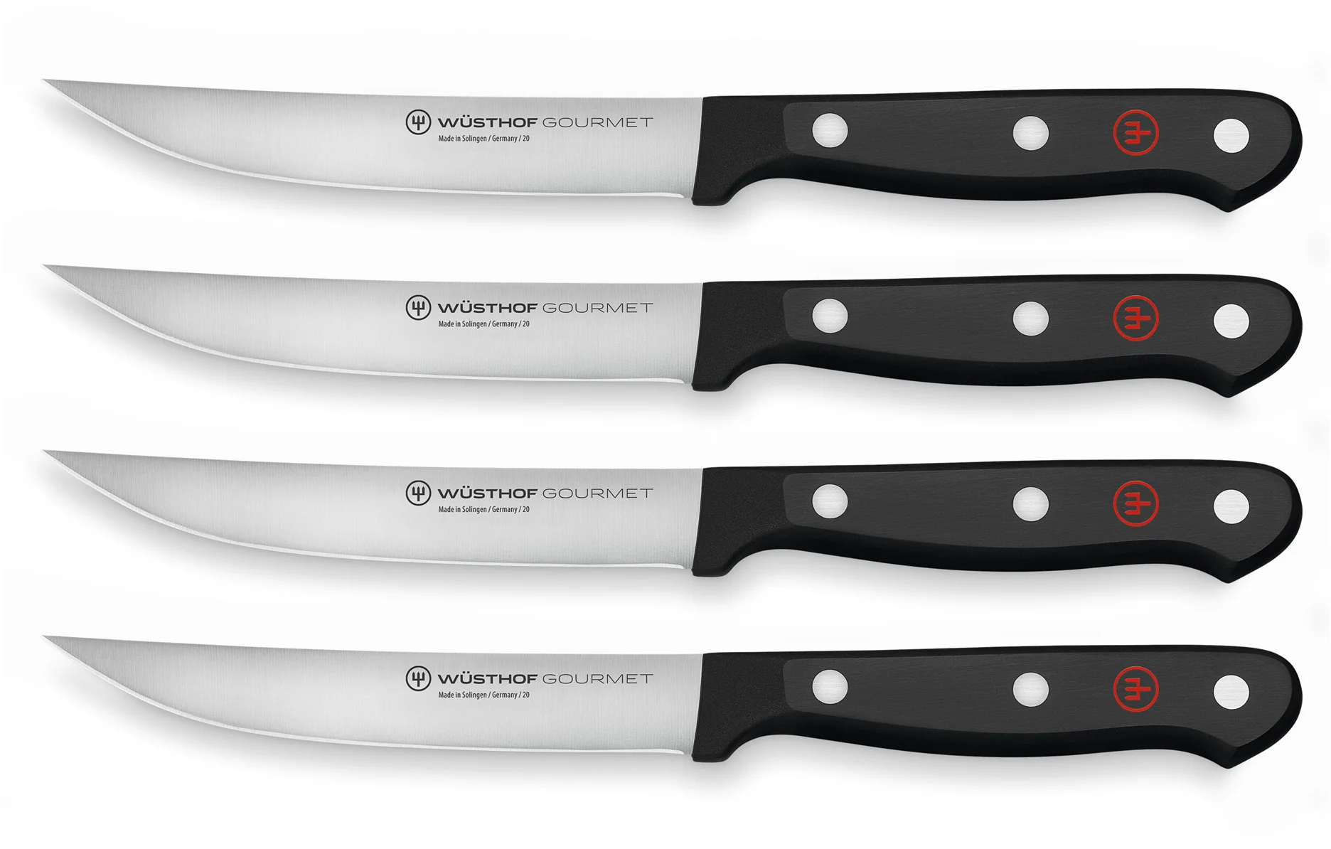 GOURMET Zestaw 4 noży do steków 12 cm / WÜSTHOF
