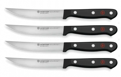 GOURMET Zestaw 4 noży do steków 12 cm / WÜSTHOF