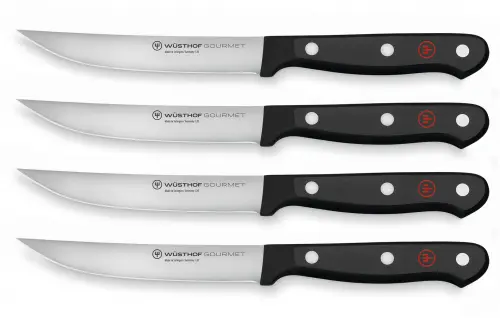 GOURMET Zestaw 4 noży do steków 12 cm / WÜSTHOF
