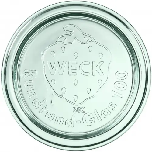 Pokrywka szklana 100 mm op. 6 szt. / WECK