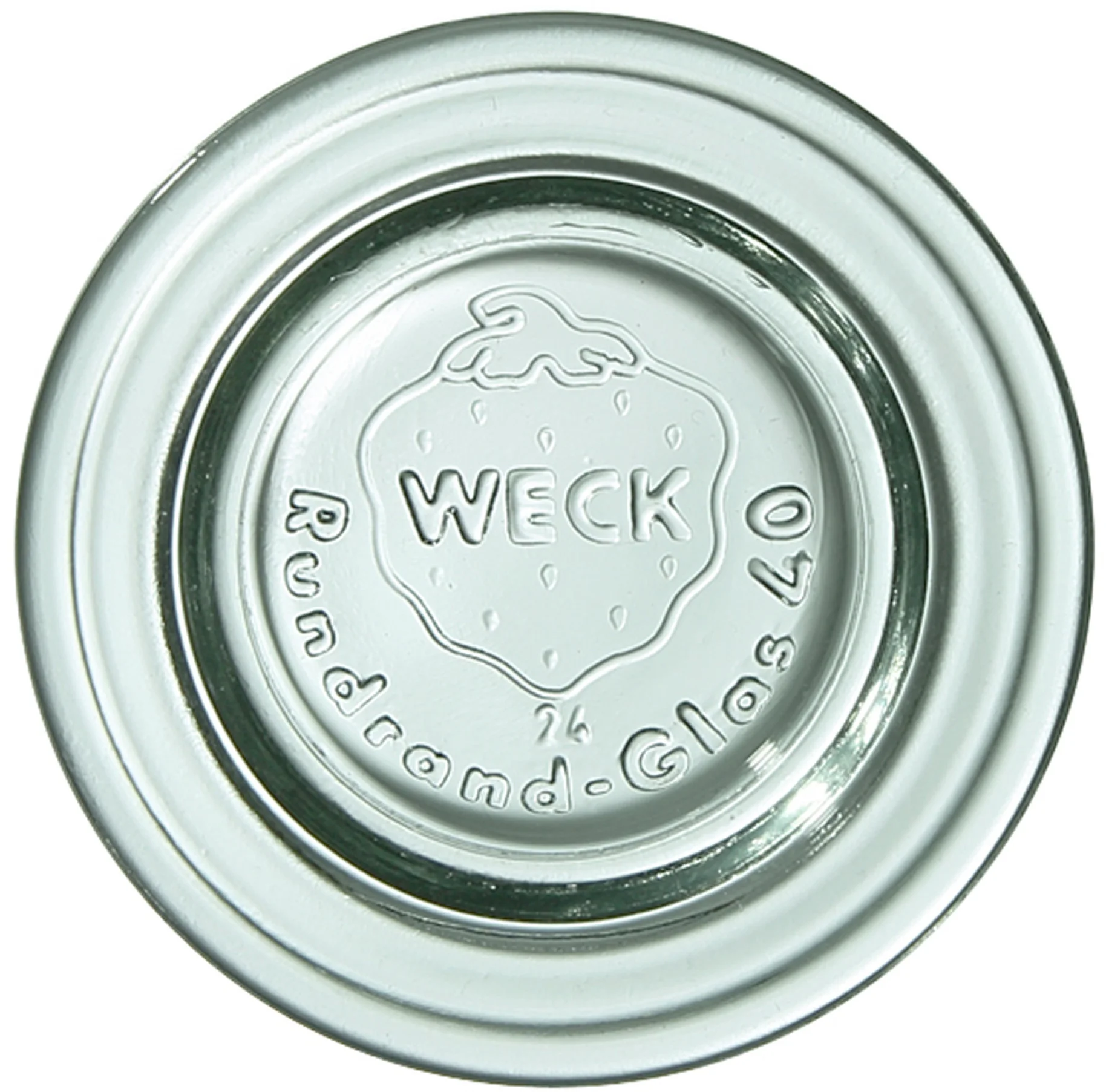 Pokrywka szklana 40 mm op. 6 szt. / WECK