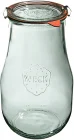 Słoik TULIP z pokrywką, uszczelką i 2 zapinkami 2700 ml op. 4 szt. / WECK