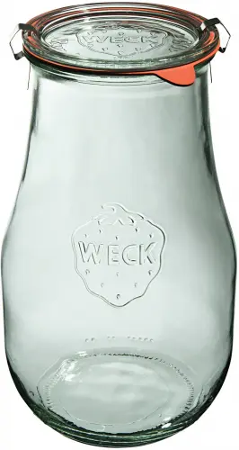 Słoik TULIP z pokrywką, uszczelką i 2 zapinkami 2700 ml op. 4 szt. / WECK