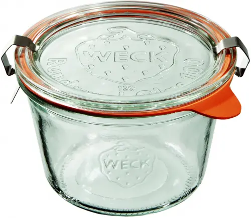 Słoik MOLD z pokrywką, uszczelką i 2 zapinkami 370 ml op. 6 szt. / WECK