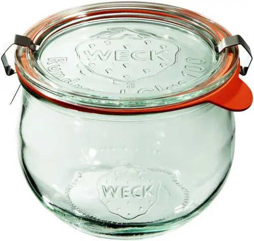 Słoik TULIP z pokrywką, uszczelką i 2 zapinkami 580 ml op. 6 szt. / WECK