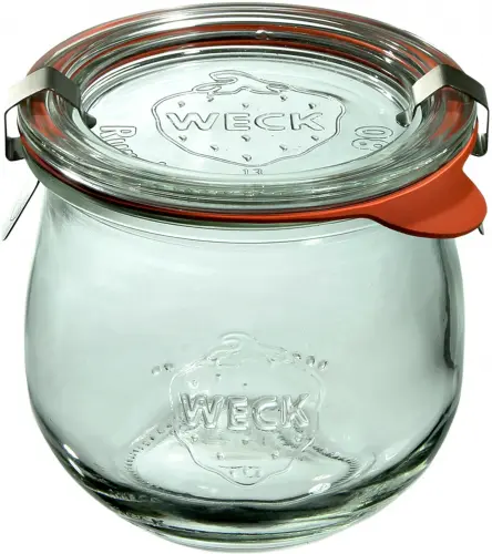 Słoik TULIP z pokrywką, uszczelką i 2 zapinkami 370 ml op. 6 szt. / WECK