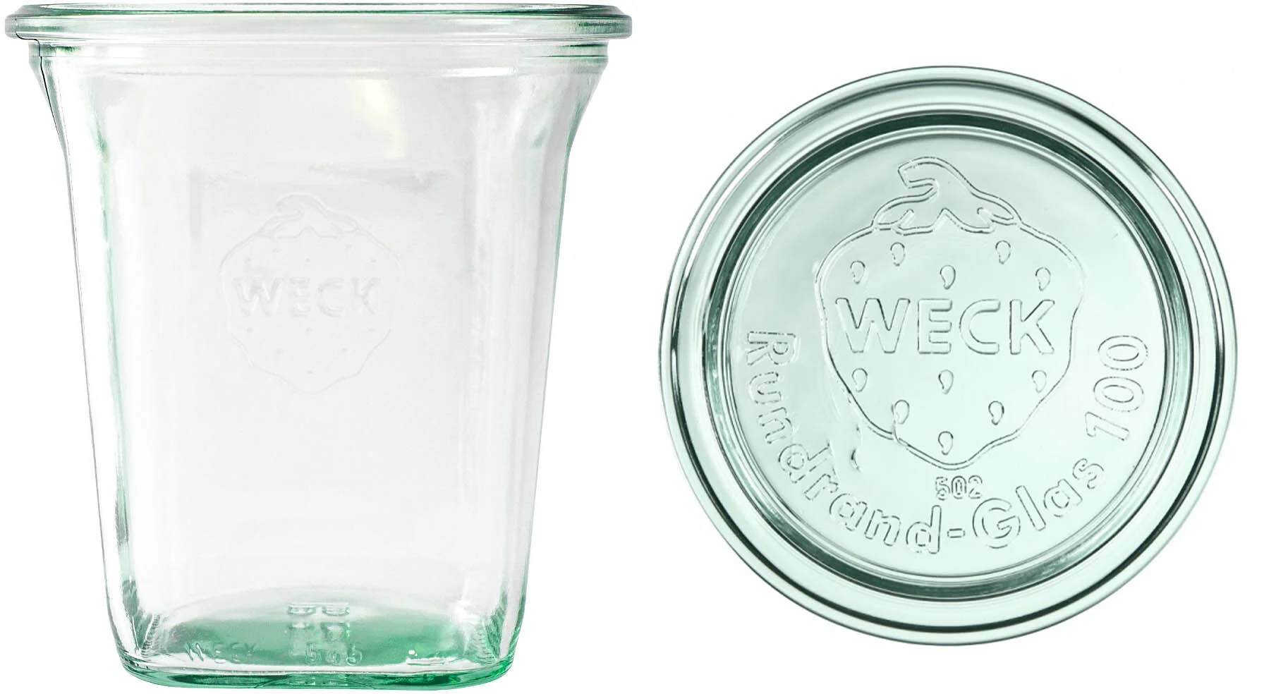 Słoik QUADRO z pokrywą 545 ml op.6 szt. / WECK