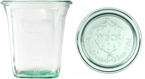 Słoik QUADRO z pokrywą 545 ml op.6 szt. / WECK