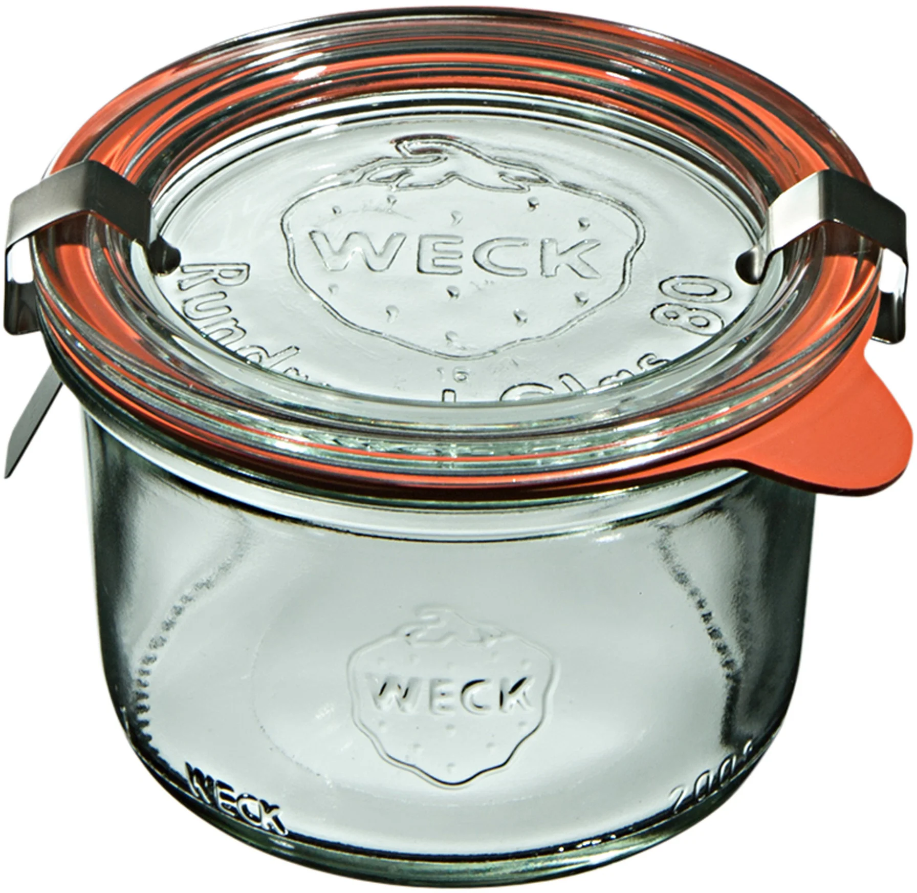 Mini słoik STURZ z pokrywką, uszczelką i 2 zapinkami 200 ml op. 12 szt. / WECK