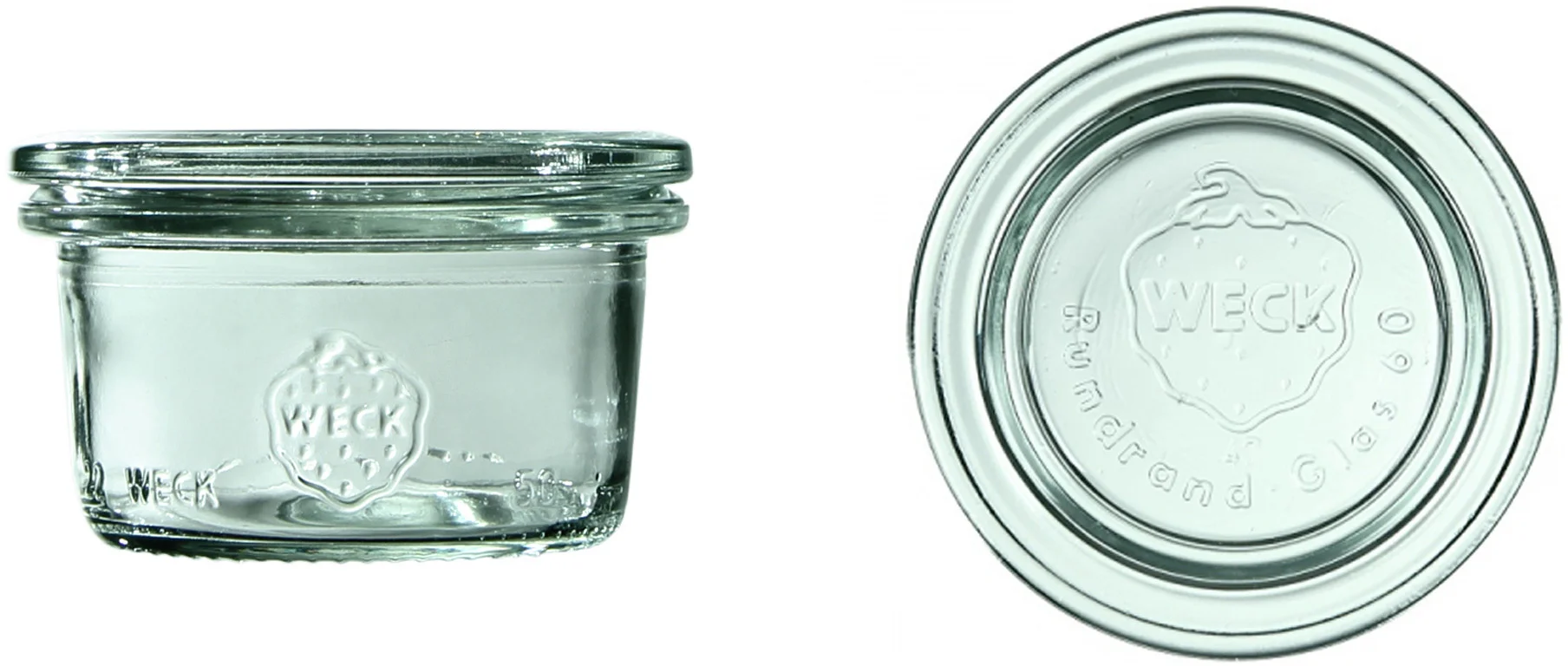 Mini słoik MINI-STURZ z pokrywką 50 ml op. 12 szt. / WECK